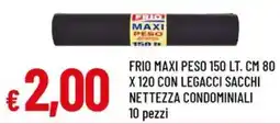 A&O Frio maxi peso con legacci sacchi nettezza condominiali 10 pezzi offerta