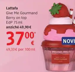 dm drogerie markt Lattafa Give Me Gourmand Berry on top EdP offerta