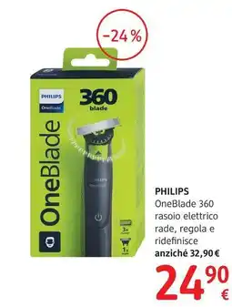 dm drogerie markt PHILIPS OneBlade 360 rasoio elettrico rade, regola e ridefinisce offerta