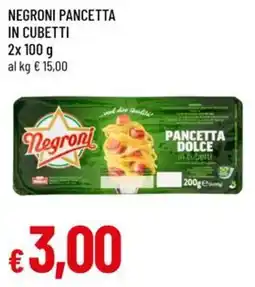 A&O Negroni pancetta in cubetti offerta