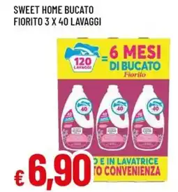 A&O Sweet home bucato fiorito offerta
