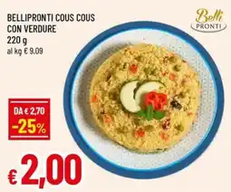 A&O Bellipronti cous cous con verdure offerta