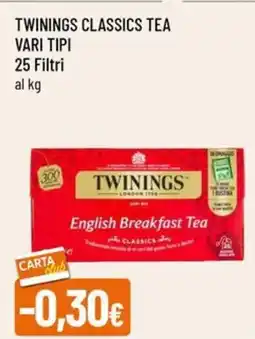 A&O Twinings classics tea offerta