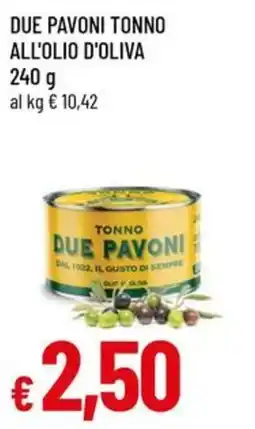 A&O Due pavoni tonno all'olio d'oliva offerta