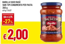 A&O Barilla sugo ragù condimento per pasta offerta