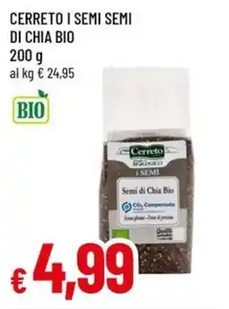 A&O Cerreto i semi semi di chia bio offerta