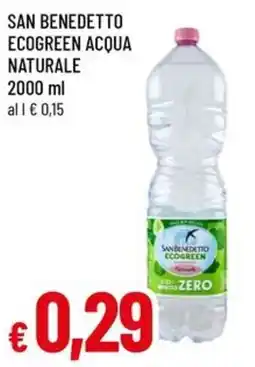 A&O San benedetto ecogreen acqua naturale offerta