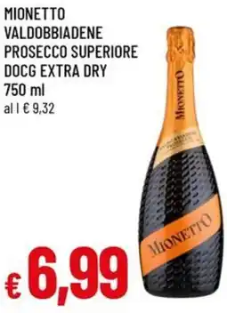 A&O Mionetto valdobbiadene prosecco superiore docg extra dry offerta