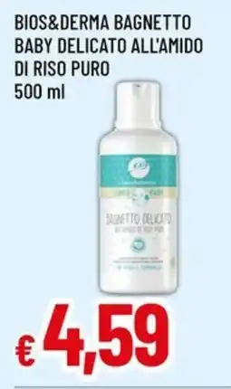 A&O Bios&derma bagnetto baby delicato all'amido di riso puro offerta