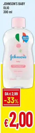 A&O Johnson's baby olio offerta