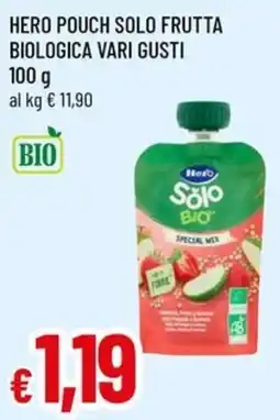 A&O Hero pouch solo frutta biologica offerta