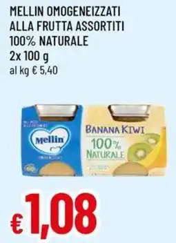 A&O Mellin omogeneizzati alla frutta assortiti 100% naturale offerta