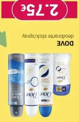 Tigotà DOVE deodorante stick/spray offerta