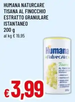 Famila Humana naturcare tisana al finocchio estratto granulare istantaneo offerta