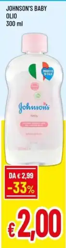 Famila Johnson's baby olio offerta