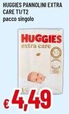 Famila Huggies pannolini extra care T1/T2 pacco singolo offerta
