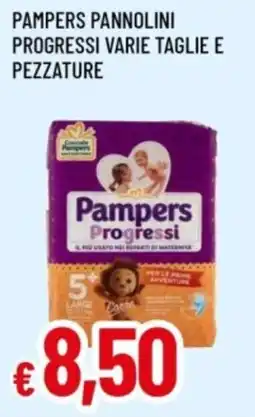 Famila Pampers pannolini progressi varie taglie e pezzature offerta