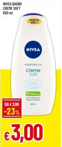 Famila Nivea bagno creme soft offerta