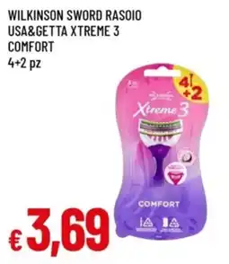Famila Wilkinson sword rasoio usa&getta xtreme 3 comfort offerta