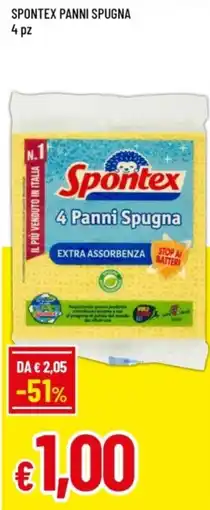 Famila Spontex panni spugna 4 pz offerta