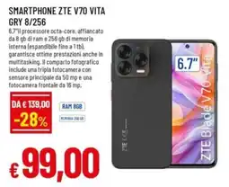 Famila SMARTPHONE ZTE V70 VITA GRY 8/256 offerta