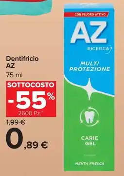 Carrefour Market Dentifricio AZ offerta