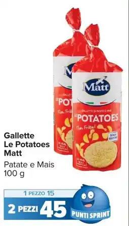 Carrefour Market Gallette Le Potatoes Matt offerta