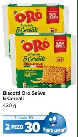 Carrefour Market Biscotti Oro Saiwa 5 Cereali offerta