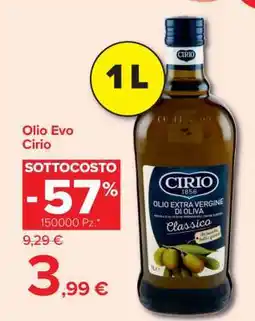 Carrefour Olio Evo Cirio offerta