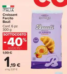 Carrefour Croissant Farcito Bauli offerta