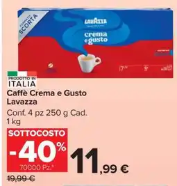 Carrefour CAFFÈ CREMA E GUSTO LAVAZZA offerta