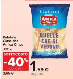 Carrefour Patatine Classiche Amica Chips offerta