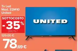 Carrefour Tv Led Mod. 32M10 United offerta