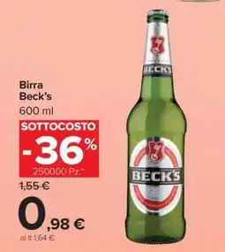 Carrefour Birra Beck's offerta