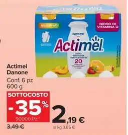 Carrefour ACTIMEL DANONE offerta
