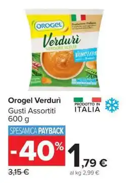 Carrefour Orogel Verdurì offerta