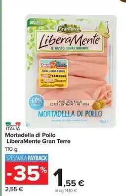 Carrefour Mortadella di Pollo LiberaMente Gran Terre offerta