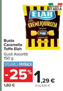 Carrefour Busta Caramelle Toffe Elah offerta