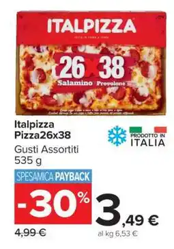 Carrefour Italpizza Pizza26x38 offerta