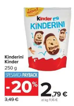 Carrefour Kinderini Kinder offerta