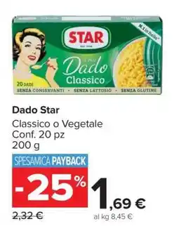 Carrefour Dado Star offerta