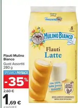Carrefour Flauti Mulino Bianco offerta