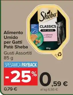 Carrefour Alimento Umido per Gatti Patè Sheba offerta