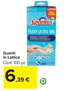 Carrefour GUANTI IN LATTICE offerta