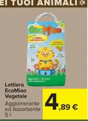 Carrefour Lettiera EcoMiao Vegetale offerta