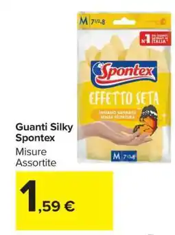 Carrefour Guanti Silky Spontex offerta