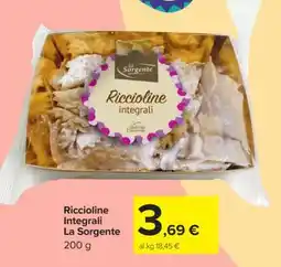 Carrefour Riccioline Integrali La Sorgente offerta