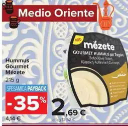 Carrefour Hummus Gourmet Mézete offerta