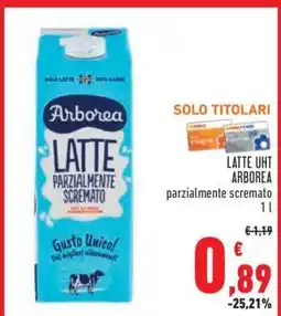 Conad LATTE UHT ARBOREA offerta