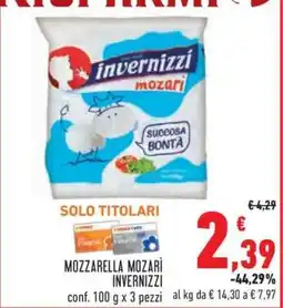 Conad MOZZARELLA MOZARI INVERNIZZI offerta